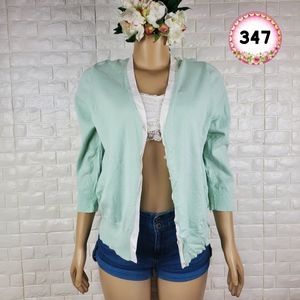 nue option xl mint green cardigan ( 5 for $20 )